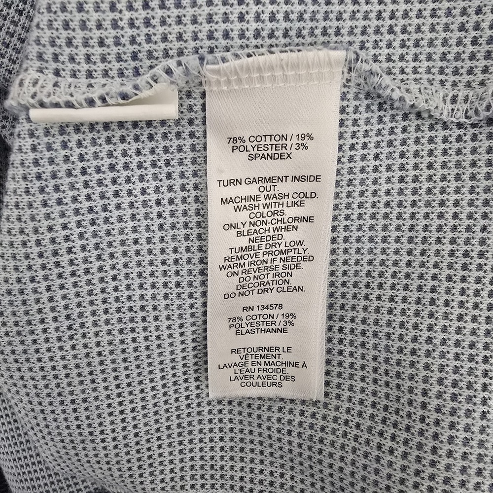 Vineyard Vines Pullover Mens 2XL Blue Stripe 1/4 Zip Saltwater Mock Neck - Picture 8 of 12